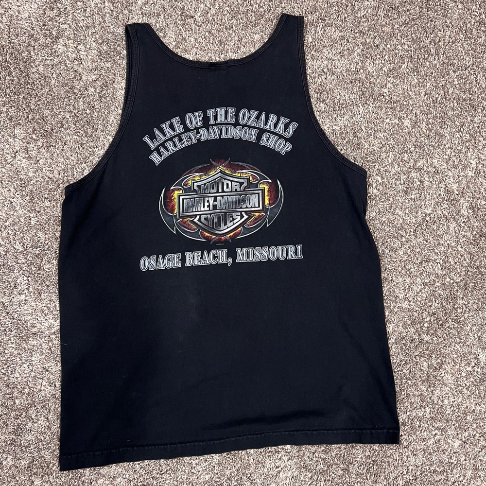Vintage Men’s Harley Davidson 2006 The Power of Freedom Osage Beach, MO Tank Top